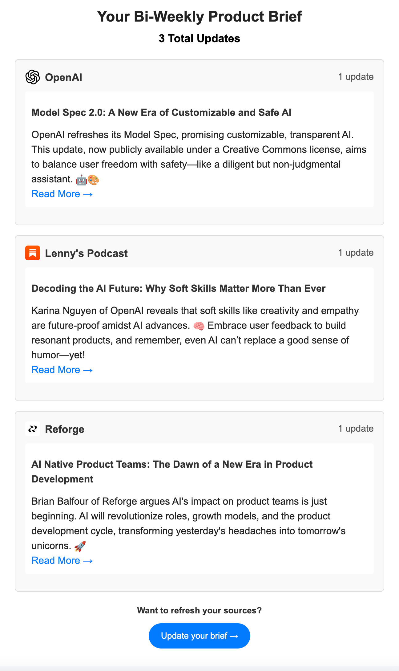 Sample Newsletter